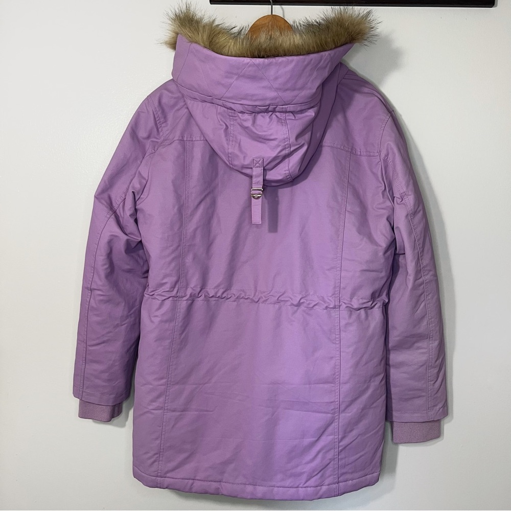 J. Crew Perfect Winter Parka in Violet Purple Sz Large - Picture 8 of 8